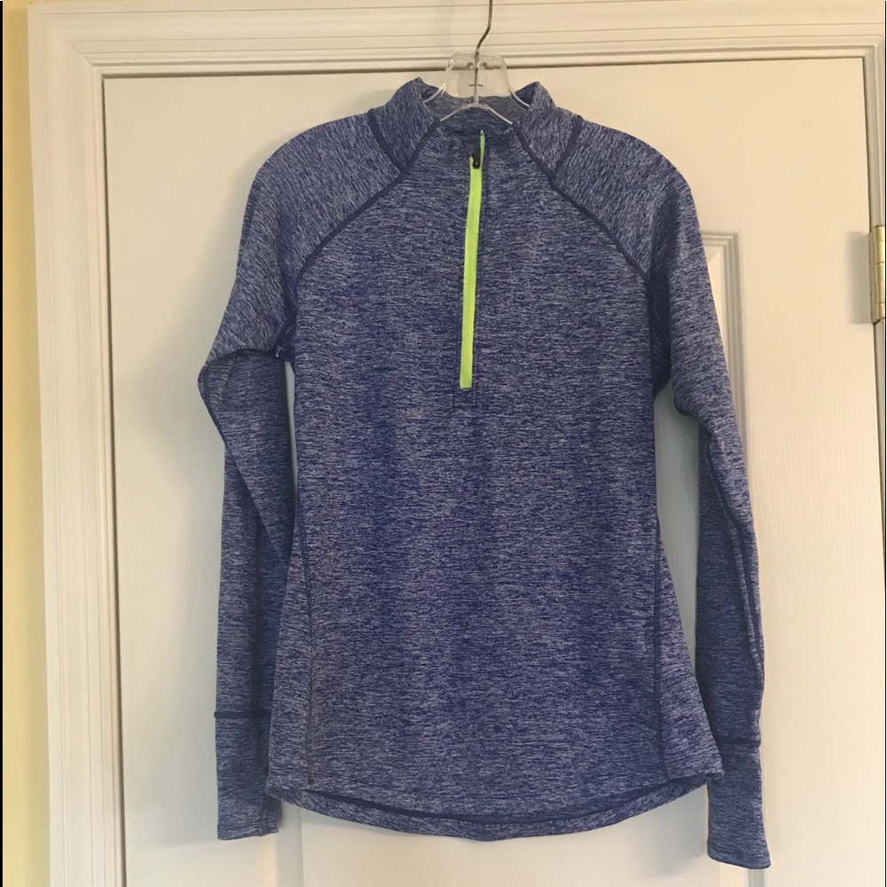 Tangerine Long Sleeve Activewear 1/2 Zip Pullover